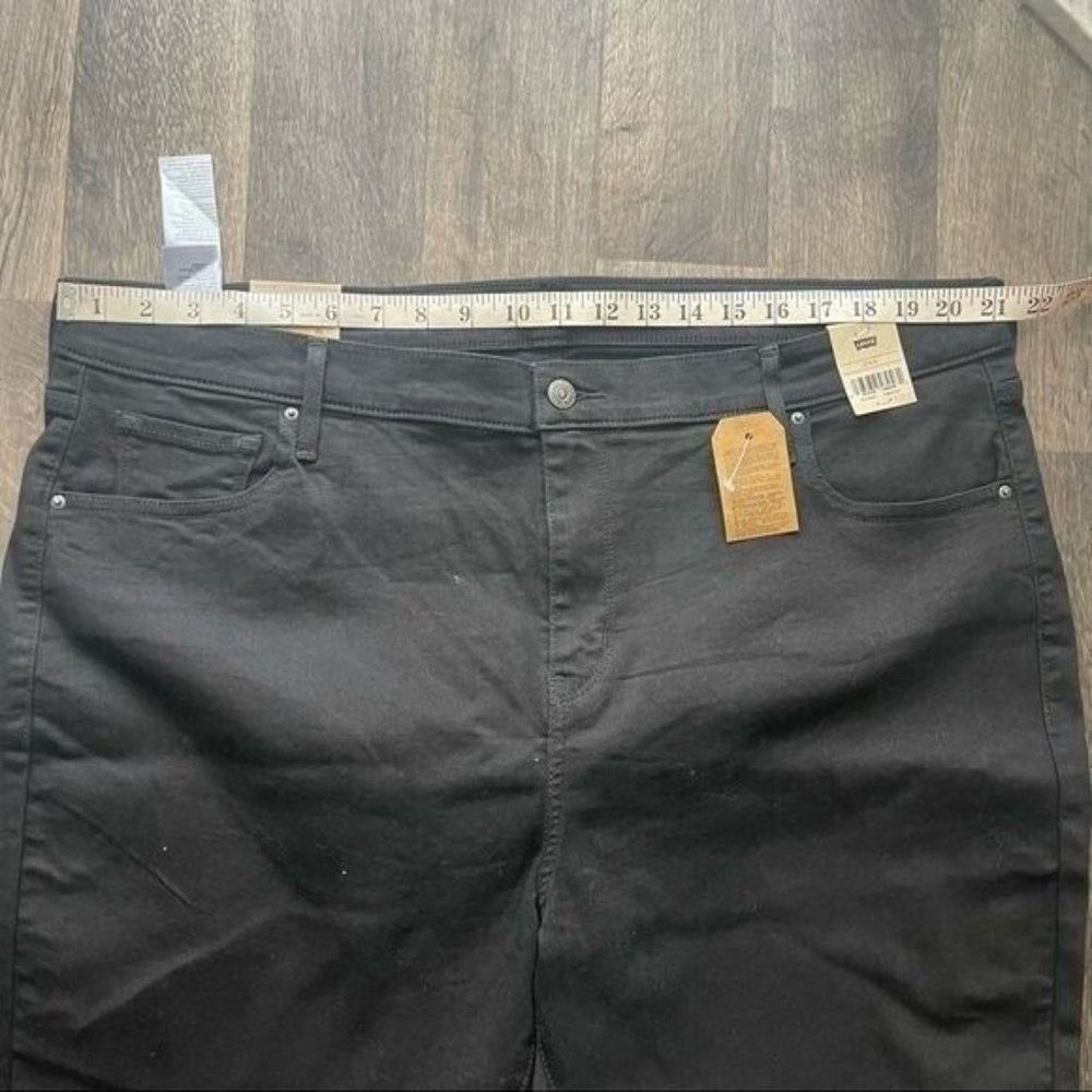 Levi's Black 721 High Rise Skinny Jeans Size 22W - Picture 5 of 9